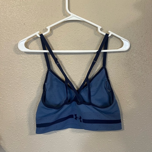 Under Armour Women's Training Seamless Low Long Heather Sports Bra - Picture 4 of 4